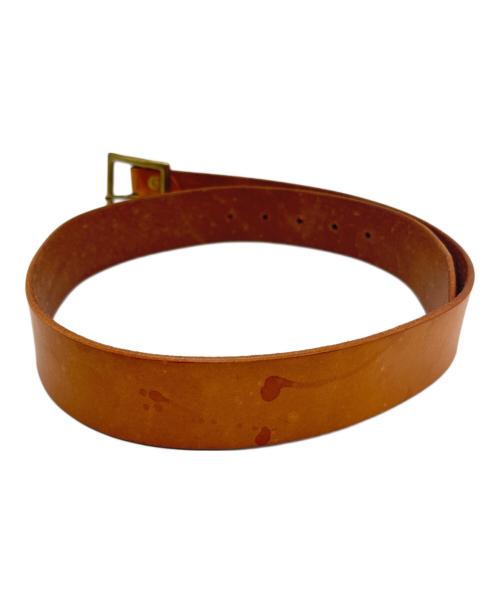 BYKING（バイキング）BYKING (バイキング) レザーベルト ベージュの古着・服飾アイテム