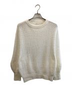 Plageプラージュ）の古着「リリヤーンカタアゼニュアンスクループルオーバー」｜ホワイト