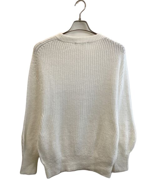 Plage（プラージュ）Plage (プラージュ) リリヤーンカタアゼニュアンスクループルオーバー ホワイト サイズ:Fの古着・服飾アイテム