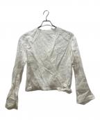 Plageプラージュ）の古着「Linen カシュクール lace Blouse」｜アイボリー