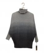 SPECCHIOスペッチオ）の古着「シャトル 2WAYドルマンチュニックワンピース」｜グレー×ブラック