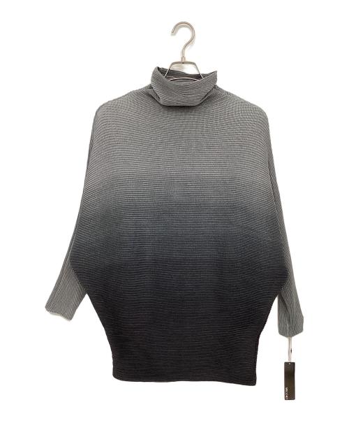 SPECCHIO（スペッチオ）SPECCHIO (スペッチオ) シャトル 2WAYドルマンチュニックワンピース グレー×ブラック サイズ:40 未使用品の古着・服飾アイテム