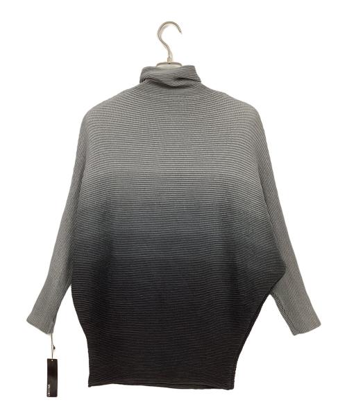 SPECCHIO（スペッチオ）SPECCHIO (スペッチオ) シャトル 2WAYドルマンチュニックワンピース グレー×ブラック サイズ:40 未使用品の古着・服飾アイテム