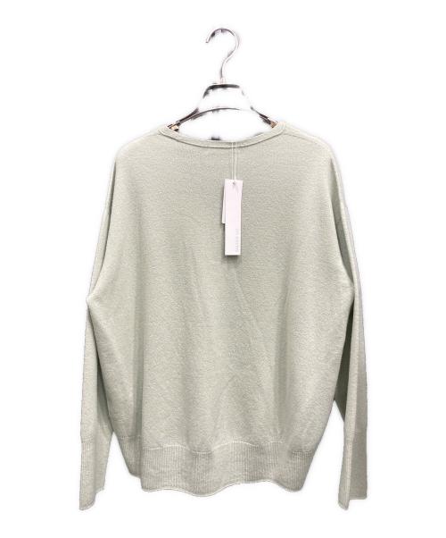 GALERIE VIE（ギャルリーヴィー）GALERIE VIE (ギャルリーヴィー) スーパーファインウール Vネックプルオーバー 黄緑 サイズ:free 未使用品の古着・服飾アイテム