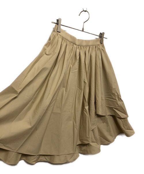 TORY BURCH（トリーバーチ）TORY BURCH (トリーバーチ) フレアスカート ベージュ サイズ:SIZE 0の古着・服飾アイテム