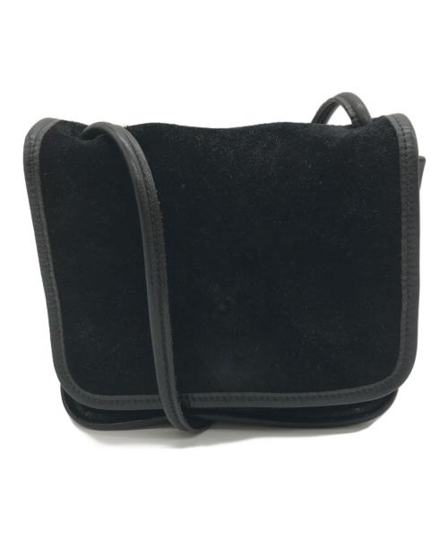 IL BISONTE（イル ビゾンテ）IL BISONTE (イル ビゾンテ) スエードショルダーバッグ ブラックの古着・服飾アイテム
