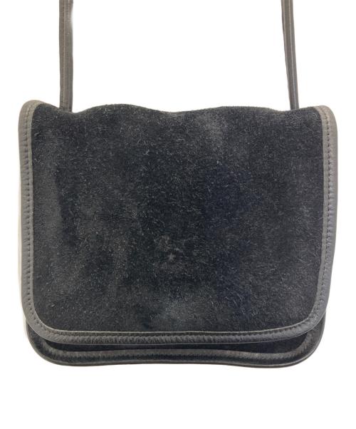 IL BISONTE（イル ビゾンテ）IL BISONTE (イル ビゾンテ) スエードショルダーバッグ ブラックの古着・服飾アイテム
