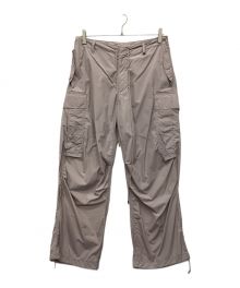 AURALEE（オーラリー）の古着「HIGH COUNT LIGHT NYLON FATIGUE PANTS」｜パープル