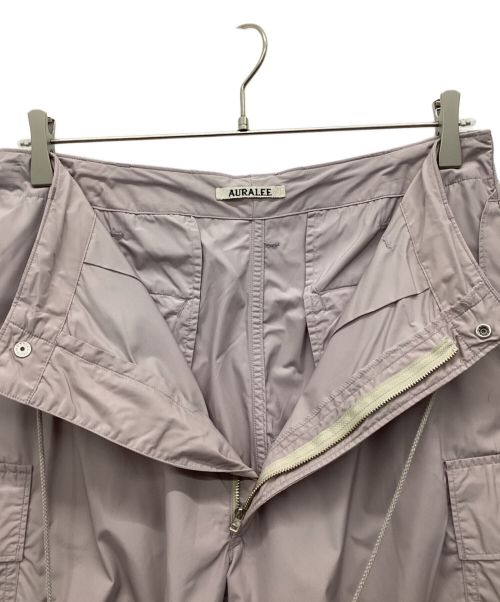 AURALEE（オーラリー）AURALEE (オーラリー) HIGH COUNT LIGHT NYLON FATIGUE PANTS パープル サイズ:3の古着・服飾アイテム