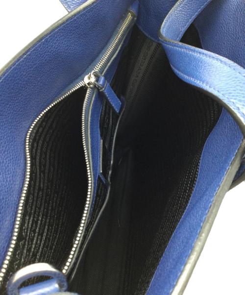 PRADA（プラダ）PRADA (プラダ) 2WAYトートバッグ ブルーの古着・服飾アイテム