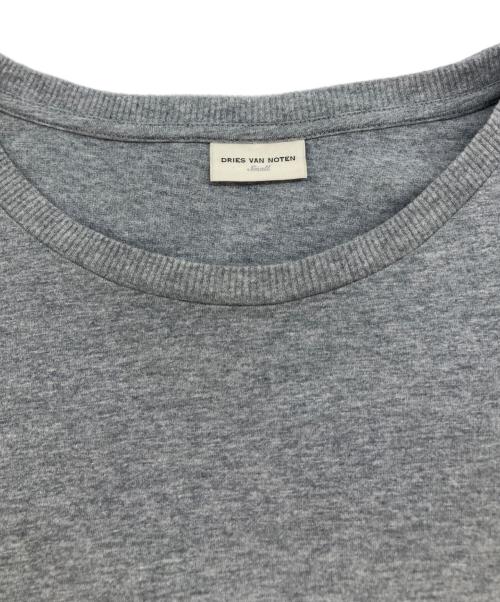DRIES VAN NOTEN（ドリスヴァンノッテン）DRIES VAN NOTEN (ドリスヴァンノッテン) 袖切替カットソー グレー×ブラック サイズ:Sの古着・服飾アイテム