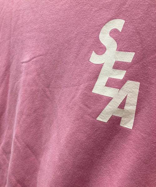 WIND AND SEA（ウィンダンシー）WIND AND SEA (ウィンダンシー) ロゴスウェット ピンク サイズ:Mの古着・服飾アイテム