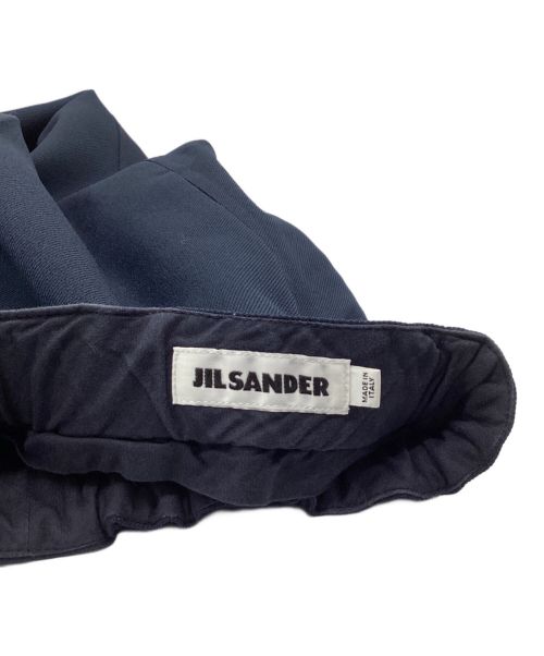 JIL SANDER（ジルサンダー）JIL SANDER (ジルサンダー) ポリエステルイージートラウザースラックスパンツ ネイビー サイズ:44の古着・服飾アイテム