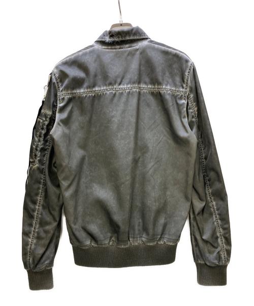 DSQUARED2（ディースクエアード）DSQUARED2 (ディースクエアード) GREY JACKET WITH POCKET MA-1 グレー サイズ:42の古着・服飾アイテム