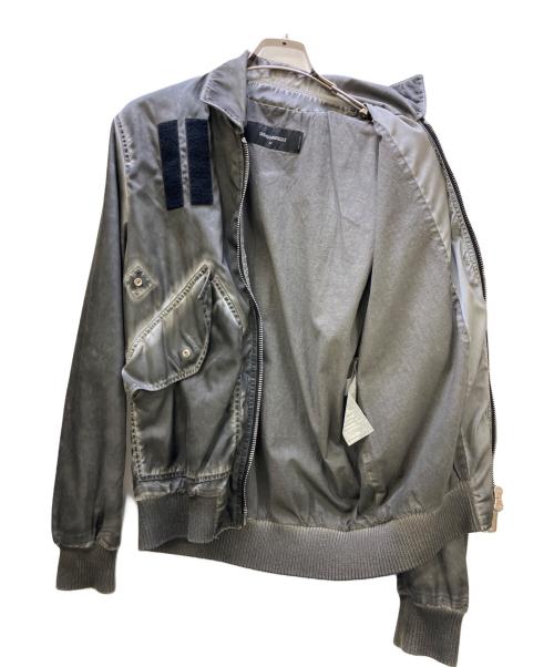 DSQUARED2（ディースクエアード）DSQUARED2 (ディースクエアード) GREY JACKET WITH POCKET MA-1 グレー サイズ:42の古着・服飾アイテム