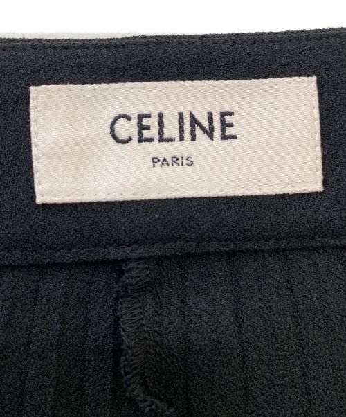 CELINE（セリーヌ）CELINE (セリーヌ) アコーディオンプリーツワイドパンツ ブラック サイズ:38の古着・服飾アイテム