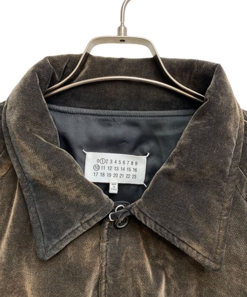 Maison Margiela（メゾンマルジェラ）Maison Margiela (メゾンマルジェラ) Velvet bomber jacket(ベルベットボンバージャケット) ブラウン サイズ:52の古着・服飾アイテム