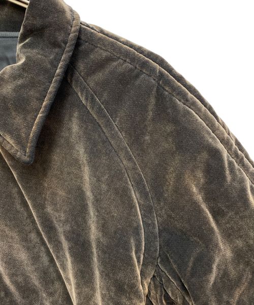 Maison Margiela（メゾンマルジェラ）Maison Margiela (メゾンマルジェラ) Velvet bomber jacket(ベルベットボンバージャケット) ブラウン サイズ:52の古着・服飾アイテム