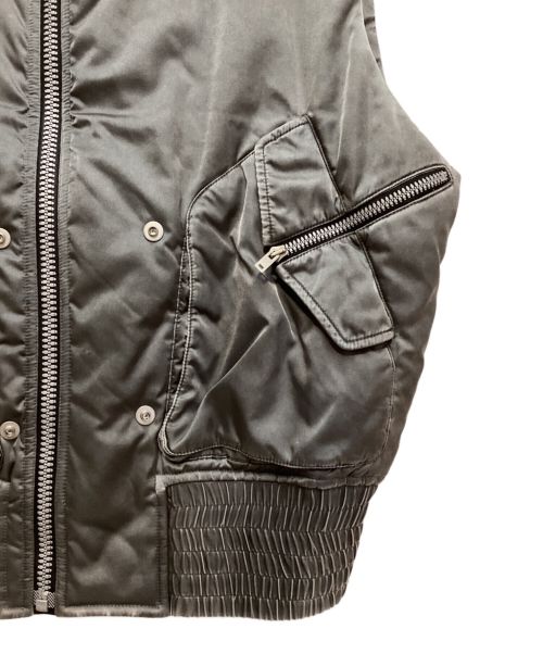 Maison Margiela（メゾンマルジェラ）Maison Margiela (メゾンマルジェラ) 16AW Docking Vest （ドッキングベスト） グレー×ブラック サイズ:50の古着・服飾アイテム