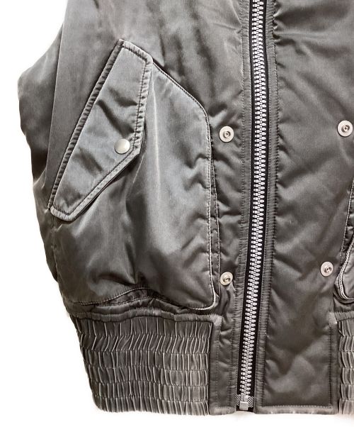 Maison Margiela（メゾンマルジェラ）Maison Margiela (メゾンマルジェラ) 16AW Docking Vest （ドッキングベスト） グレー×ブラック サイズ:50の古着・服飾アイテム