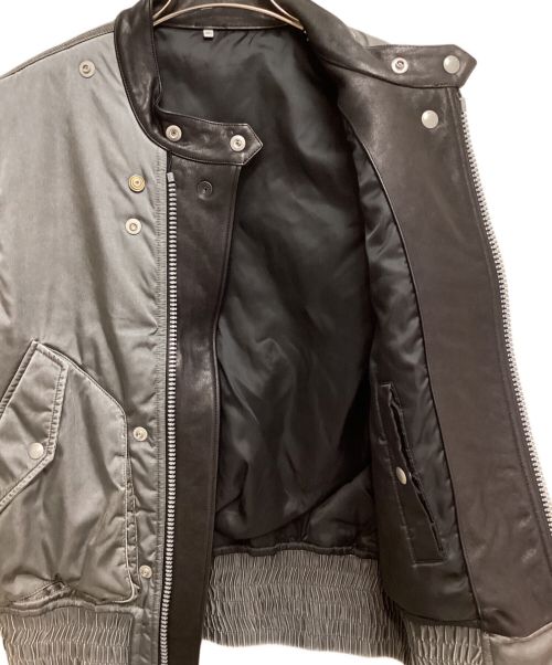 Maison Margiela（メゾンマルジェラ）Maison Margiela (メゾンマルジェラ) 16AW Docking Vest （ドッキングベスト） グレー×ブラック サイズ:50の古着・服飾アイテム