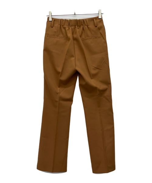 SOEJU（ソージュ）SOEJU (ソージュ) ソフトオックスセンタープレスストレートパンツ ブラウン サイズ:Sの古着・服飾アイテム
