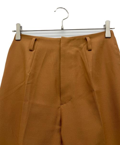 SOEJU（ソージュ）SOEJU (ソージュ) ソフトオックスセンタープレスストレートパンツ ブラウン サイズ:Sの古着・服飾アイテム