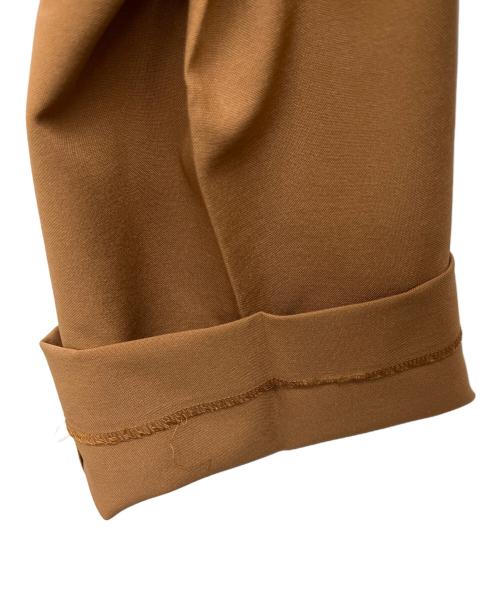 SOEJU（ソージュ）SOEJU (ソージュ) ソフトオックスセンタープレスストレートパンツ ブラウン サイズ:Sの古着・服飾アイテム