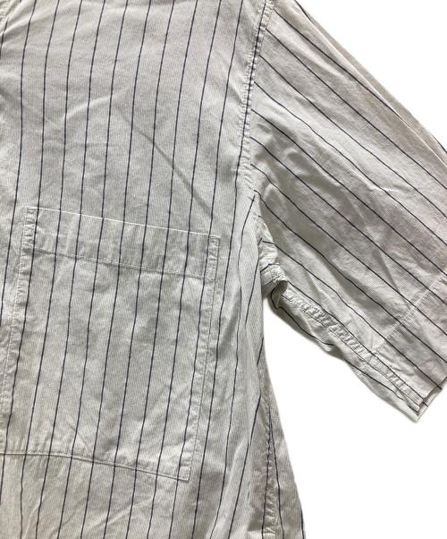 MHL（エムエイチエル）MHL (エムエイチエル) COTTON RAMIE STRIPE ホワイト サイズ:1の古着・服飾アイテム