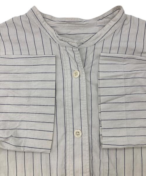 MHL（エムエイチエル）MHL (エムエイチエル) COTTON RAMIE STRIPE ホワイト サイズ:1の古着・服飾アイテム