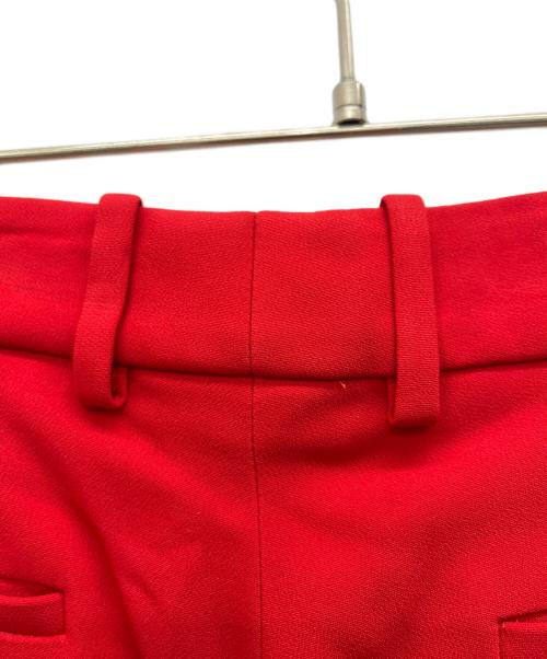 GUCCI（グッチ）GUCCI (グッチ) クロップフレアテイラードトラウザーズ レッド サイズ:44の古着・服飾アイテム