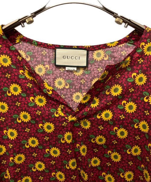 GUCCI（グッチ）GUCCI (グッチ) SUNFLOWER CAFTAN SHIRT サイズ:44の古着・服飾アイテム