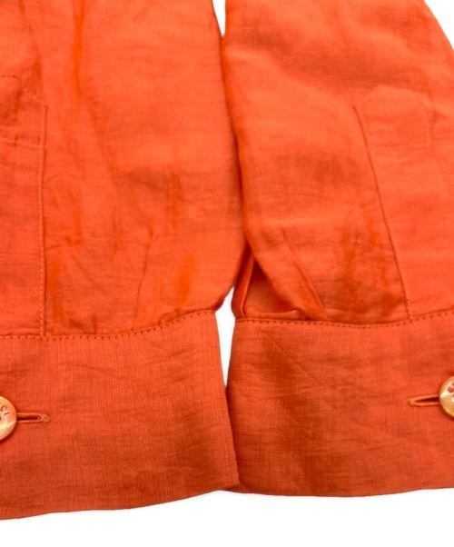 GUCCI（グッチ）GUCCI (グッチ) ジップシャツ オレンジ サイズ:40の古着・服飾アイテム