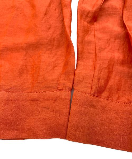 GUCCI（グッチ）GUCCI (グッチ) ジップシャツ オレンジ サイズ:40の古着・服飾アイテム
