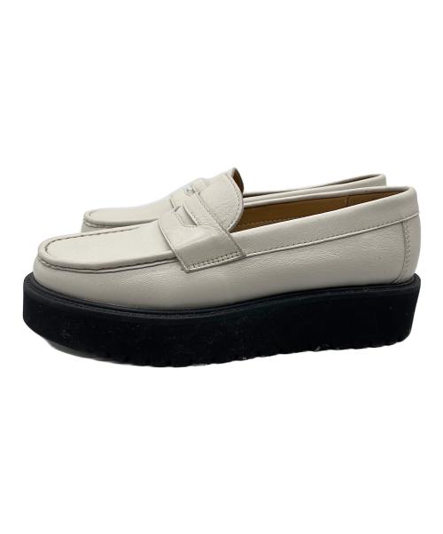 Caminando（カミナンド）Caminando (カミナンド) PLATFORM LOAFERS ホワイト サイズ:SIZE 8の古着・服飾アイテム