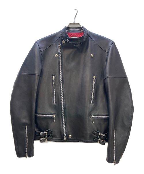 SCYE（サイ）SCYE (サイ) セミダブル ライダースジャケット ブラック サイズ:38の古着・服飾アイテム