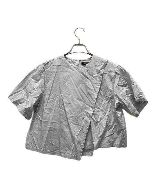 mizuiro-ind（ミズイロインド）mizuiro-ind (ミズイロインド) アシンメトリーレイヤードシャツ グレー サイズ:表記サイズ無しの古着・服飾アイテム