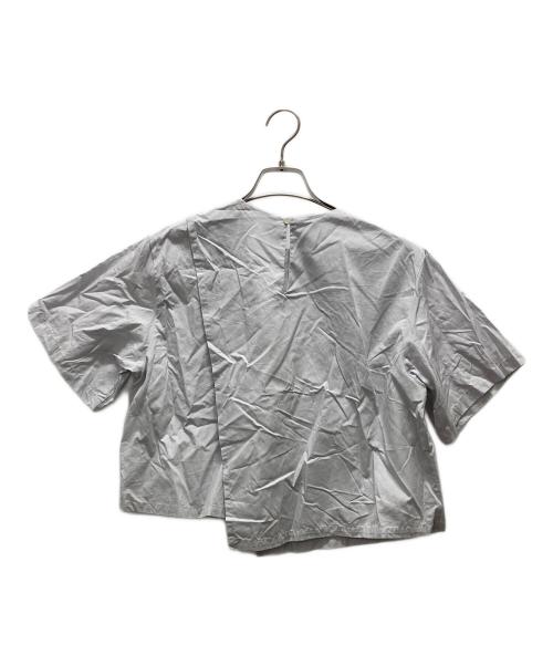 mizuiro-ind（ミズイロインド）mizuiro-ind (ミズイロインド) アシンメトリーレイヤードシャツ グレー サイズ:表記サイズ無しの古着・服飾アイテム
