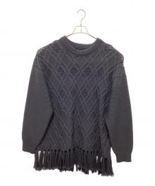 Children of the Discordance（チルドレン オブ ザ ディスコーダンス）の古着「GRATE TEX MESH KNIT PULLOVER」｜ブラック