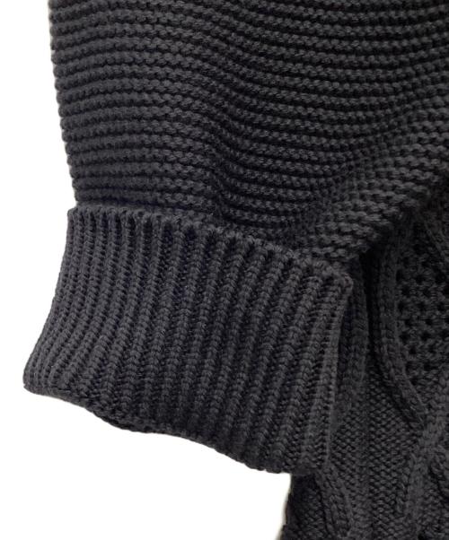 Children of the Discordance（チルドレン オブ ザ ディスコーダンス）Children of the discordance (チルドレン オブ ザ ディスコーダンス) GRATE TEX MESH KNIT PULLOVER ブラック サイズ:2の古着・服飾アイテム