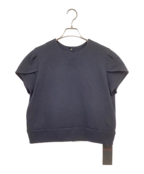 TOMORROW LAND collection（トゥモローランドコレクション）TOMORROW LAND collection (トゥモローランドコレクション) ナップコットン ペタルスリーブプルオーバー ネイビー サイズ:36 未使用品の古着・服飾アイテム