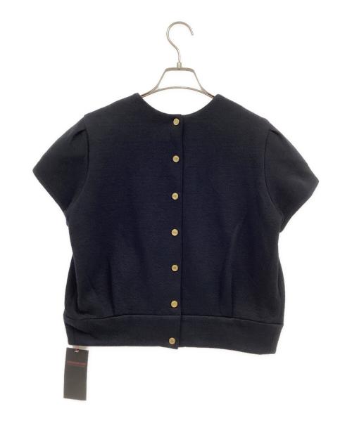 TOMORROW LAND collection（トゥモローランドコレクション）TOMORROW LAND collection (トゥモローランドコレクション) ナップコットン ペタルスリーブプルオーバー ネイビー サイズ:36 未使用品の古着・服飾アイテム