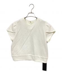 TOMORROW LAND collection（トゥモローランドコレクション）の古着「ナップコットン ペタルスリーブプルオーバー」｜ホワイト