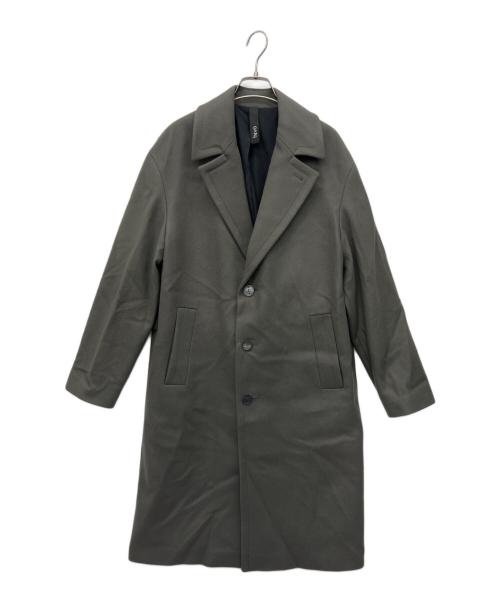 HEVO（イーヴォ）HEVO (イーヴォ) ベルテッドチェスターコート グレー サイズ:46の古着・服飾アイテム