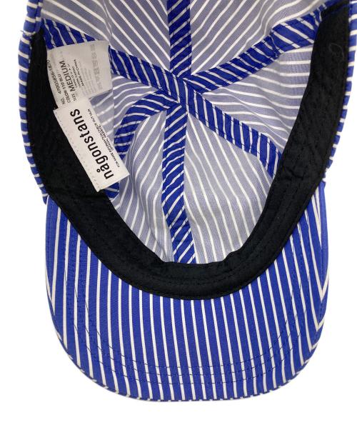 nagonstans（ナゴンスタンス）nagonstans (ナゴンスタンス) Ron Herman (ロンハーマン) ストライプキャップ ブルー サイズ:MEDIUMの古着・服飾アイテム