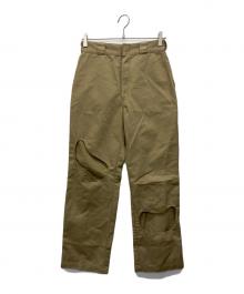 kotohayokozawa×Dickies（コトハヨコザワ×ディッキーズ）の古着「ピープホールパンツ」｜ベージュ