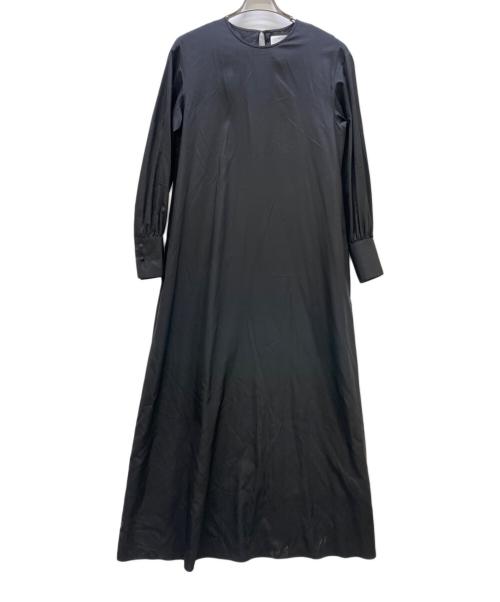 HAVEL studio（ハーヴェル スタジオ）HAVEL STUDIO (ハーヴェル スタジオ) シルクロングワンピース ブラック サイズ:38の古着・服飾アイテム
