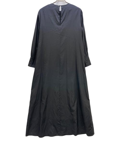 HAVEL studio（ハーヴェル スタジオ）HAVEL STUDIO (ハーヴェル スタジオ) シルクロングワンピース ブラック サイズ:38の古着・服飾アイテム