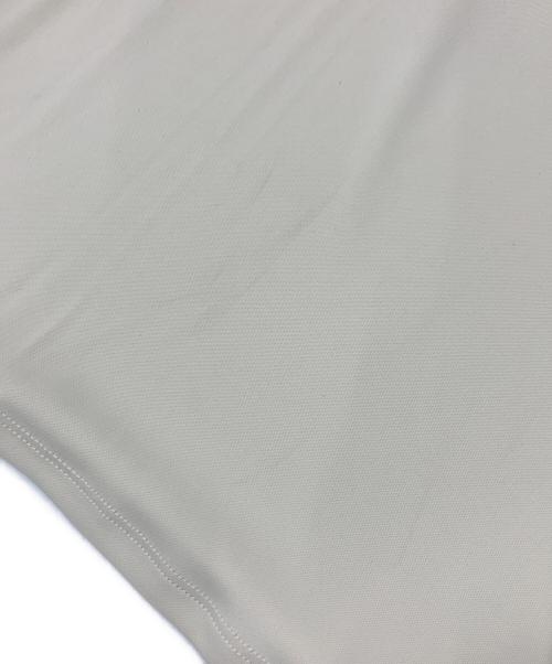 FRAY ID（フレイ アイディー）FRAY ID (フレイ アイディー) フローサテンナローギャザーワンピ アイボリーの古着・服飾アイテム