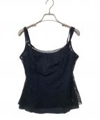 CHANELシャネル）の古着「レースキャミソール」｜ブラック